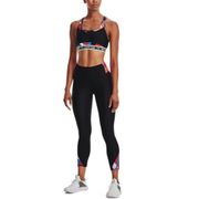 Under Armour UA HeatGear No-Slip Waistband Ankle Leggings  - Women Training (Black/Red) 1371138-001 1371138-600