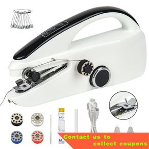 mini desktop portable electric sewing machine 12 stitches household diy  clothes Prices and Specs in Singapore, 12/2023