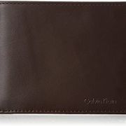 [SG SELLER] Calvin Klein Mens RFID Blocking Leather Bifold Wallet & with Keyfob (Brown)