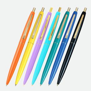 Soft crystal BIC pens for writing®Multicolor, tip (1,2mm) soft writing, 10  pieces, blue, black, red, green