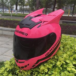 MALUSHEN Motorcycle Helmet motorcross equipment protect Cat Helmet Personality Full Face Motor Helmet