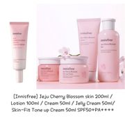 Innisfree Jeju Cherry blossom skincare ( Skin 200ml / Lotion 100ml / Cream 50ml / Jelly Cream 50ml/ Tone up Cream 50ml)