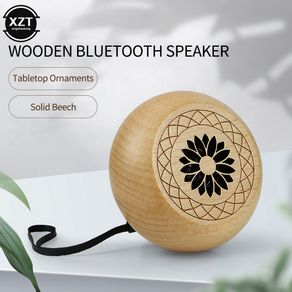 A series solid wood Bluetooth speaker outdoor portable speaker wood wireless speaker Bluetooth audio mini subwoofer retro simple gift
