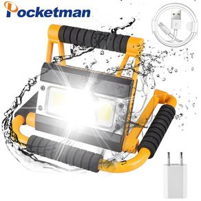 100W Led Portable Spotlight USB Rechargeable LED Work Lamp Waterproof Searchlight Torch Camping Lantern Outdoor Flashlight Fish