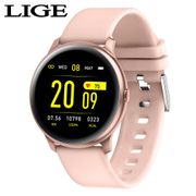 LIGE Fashion Sports Smart Watch Men Women Fitness tracker man Heart rate monitor Blood pressure function smartwatch For iPhone