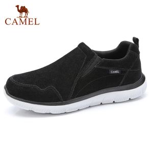 CAMEL Men Wild Men Casual Shoes with Warm Fur Warm Cotton Male Daily Soft Cushioning Cashmere Leather Shoes Man