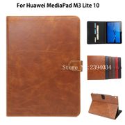 Luxury Case Cover For Huawei MediaPad M3 Lite 10 10.1" BAH-W09 BAH-AL00 Smart Cover Funda Tablet PU Leather Stand Case Shell