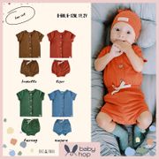 Bohopanna Bae Set Baby Clothes Suit Button Front Short Sleeve Plain Baby Girls Boys Unisex Clothes Newborn Boys Girls Sets Newborn Baby Clothes Bohopana 0 6 12 Months 1 2 Years Old