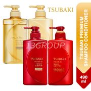 Tsubaki Premium Shampoo / Conditioner / Moist Volume Repair, 490ml [Min]