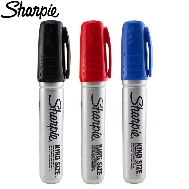 1 Piece USA Sharpie 39100 Metal Permanent Paint Pen Markers Wallpaper Oily  Sign Fade Signature Markers Gold Silver Bronze