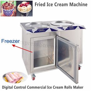 Jamielin Tabletop Use Small Electric Thai Fry Pan Ice Cream Rolled Fried  Yogurt Ice Cream Roll Machine Maker - Ice Cream Makers - AliExpress