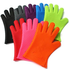 Hot hands Heat Resistant Silicone Gloves Mitts for Grilling, BBQ, Kitchen, Cooking, Baking, Pots, Pans, Smoking and Oven