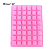 Cake Silicone English Alphabets Letters Chocolate Mold Jelly Ice Mold Tray Maker Silicone Candy Fondant Cake Decoration Tools