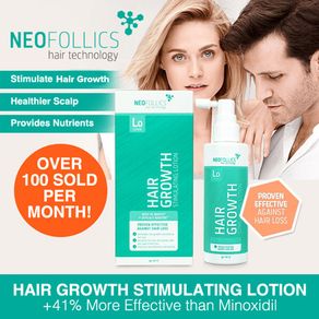 Neofollics Hair Growth Stimulating Lotion Clinically proven +41% MORE EFFECTIVE THAN MINOXIDIL Prevent Thinning Hair and Stop Hair Loss