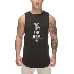 Vest Sportswear Undershirt Muscle MensTank Top Gym Stringer Clothing Bodybuilding Workout Mesh Fitness Singlets Sleeveless