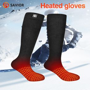 Savior Heat Thermal Heated Socks for Women Men Winter Warm Electric Heated Skiing Socks Winter Sports Foot SS03C 2021