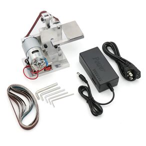 Grinder Mini Electric Belt Sander with Power Adapter DIY Polishing Grinding Machine Cutter Edges Sharpener belt grinder sanding