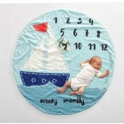 Newborn Baby Photography Props Accessories Infnat Milestone Blanket Photo Prop Backdrop Cloth Calendar Bebe Boy Girl circular