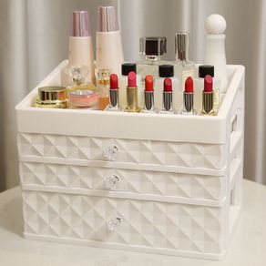 Cosmetic Storage Box Drawer Makeup Organizer Dressing Table Skin Care Rack
