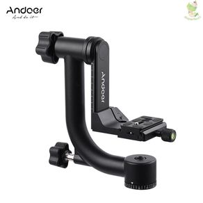 Andoer Heavy Duty Metal Panoramic Gimbal Tripod Head with Arca-Swiss Standard Quick Release Plate Aluminum Alloy, Suppor   A0220