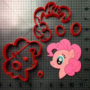 Cartoon Pony Cookie Cutter Mold Kitchen Baking Supplies Cake Icing Decoration Mold Fudge Tool Set 3D Customized Printing