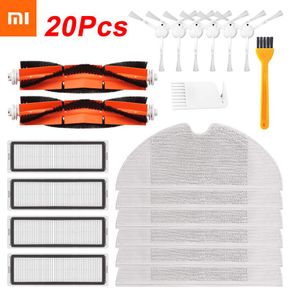 20PCS  Hepa Filter Main Brush Mop Cloth Replacement Kits for Xiaomi Mijia 1C / STYTJ01ZHM Robot Vacuum Cleaner Part Accessories
