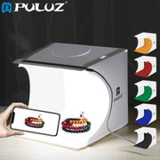 PULUZ 20*20cm 8 Mini Folding Studio Diffuse Soft Box Lightbox With LED Light Photography Background Photo Studio box