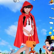 ✎┋▣Children s costumes, girls, baby cosplay, Little Red Riding Hood, princess dress, maid, costumes