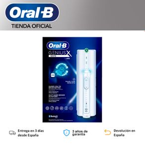 Oral B Genius X, Electric Toothbrush, Oral B Electric Toothbrush, Charge Indicator, 14-day battery life, 6 Brushing Modes, 1 Head, 1 travel case