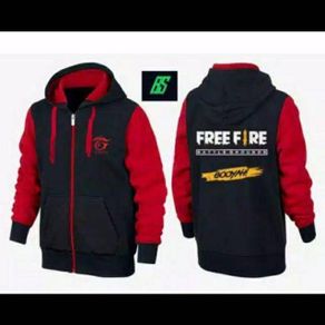 Jacket HOODIE FREE FIRE / FREE FIRE Black Children's GAMING Jacket / FREE FIRE HOODIE Children