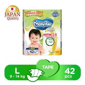 Mamypoko Extra Dry Protect Antimos Tape Diapers L 42pcs
