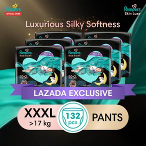 [Bundle of 6] Pampers Diaper Skin Luxe Pants XXXL 22x6 - 132 pcs (> 17 Kg)