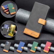 Luxury Casing For iPhone 13 12 Mini 11 Pro Max Splice Design Wallet Soft Pu Leather Card Slots Flip Stand Case Cover