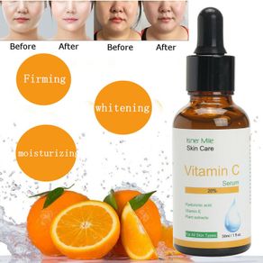 Natural Organic 30ML Vitamin C Serum Hyaluronic Acid Moisturizing Anti Aging Facial Vitamins Skin Care