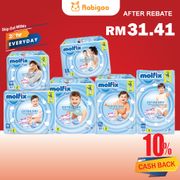 MOLFIX EXTRA DRY TAPE DIAPERS (lampin pakai buang/baby diapers)