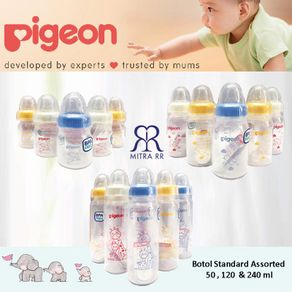 Pigeon Bottle Standard Assorted MM 50ml/120ml/240ml - Pigeon Standard Assorted & Sta Baby Milk Bottles