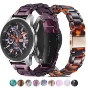20mm 22mm Resin Watch Band strap for Samsung Galaxy Watch Active2 gear s3 stainless steel buckle galaxy 46mm huawei gt watchband