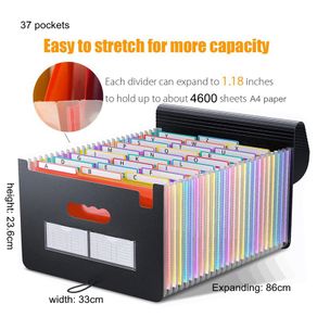 Waterproof Portable 13 Layer A4 Expanding File Folder Bag Document