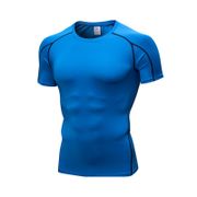 Hot Quick Dry Compression Sport Shirt Men Running Fitness T Shirt Tight Rashgard Soccer Basketball Jersey Gym Sportswear