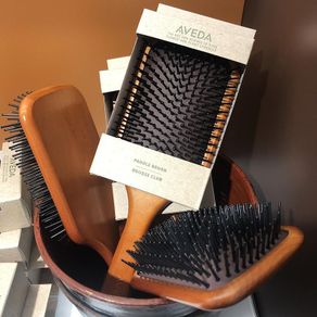 💋24H ship💋  Aveda 100% Wooden Paddle Brush Air Cushion Combs Hair Brush Big Size Massage Comb Anti Static Scalp Brush 气垫梳 按摩气囊木梳[SYK]