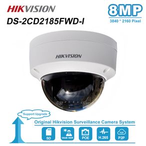 Hikvision 8MP POE IP Camera DS-2CD2185FWD-I Outdoor 4K Network Dome security CCTV Camera SD card 30m IR H.265