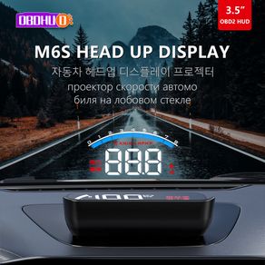 M6S Car Hud Head Up Display Tachometer Water Temperature Voltage