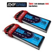 DXF 2S 7.4V 6500mah 100C-200C Lipo Battery 2S  XT60 T Deans XT90 EC5 For FPV Drone Airplane Car Racing Truck Boat RC Parts