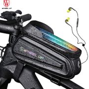 Bicycle Bag Front Top Tube Cycling Bag Waterproof Touchscreen 6.5/7.0 Inch Phone Case Frame Handlebar Bag MTB Bike Accessories