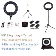 Yidoblo Black FD-480II LED Ring lamp Light Make up Lighting sefie ring lamp set + standing (2M)+ bag + batteries