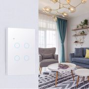 Tuya Wifi Smart Light Touch Wall Switch 100-250V Smart life/tuay APP Remote Control Work With alexa Google home US