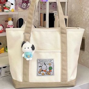 Sanrio Kuromi My Melody Lunch Box Bag Cartoon Anime Hello Kitty Pochacco  Pompom Purin Cute Portable Thermal Storage Bag Tote Bag