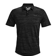 Under Armour Men's UA Iso-Chill ABE Twist Polo Shirt Top 1370664, Carbon Black/Black-021, Small
