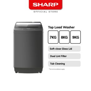 sharp 7kg top load washer shp esx705