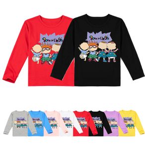 Kids Boys Girls Anime Cartoon Rugrats Printed O Neck T Shirt Casual Top
